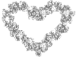 Gif animé coeur brillant argent
